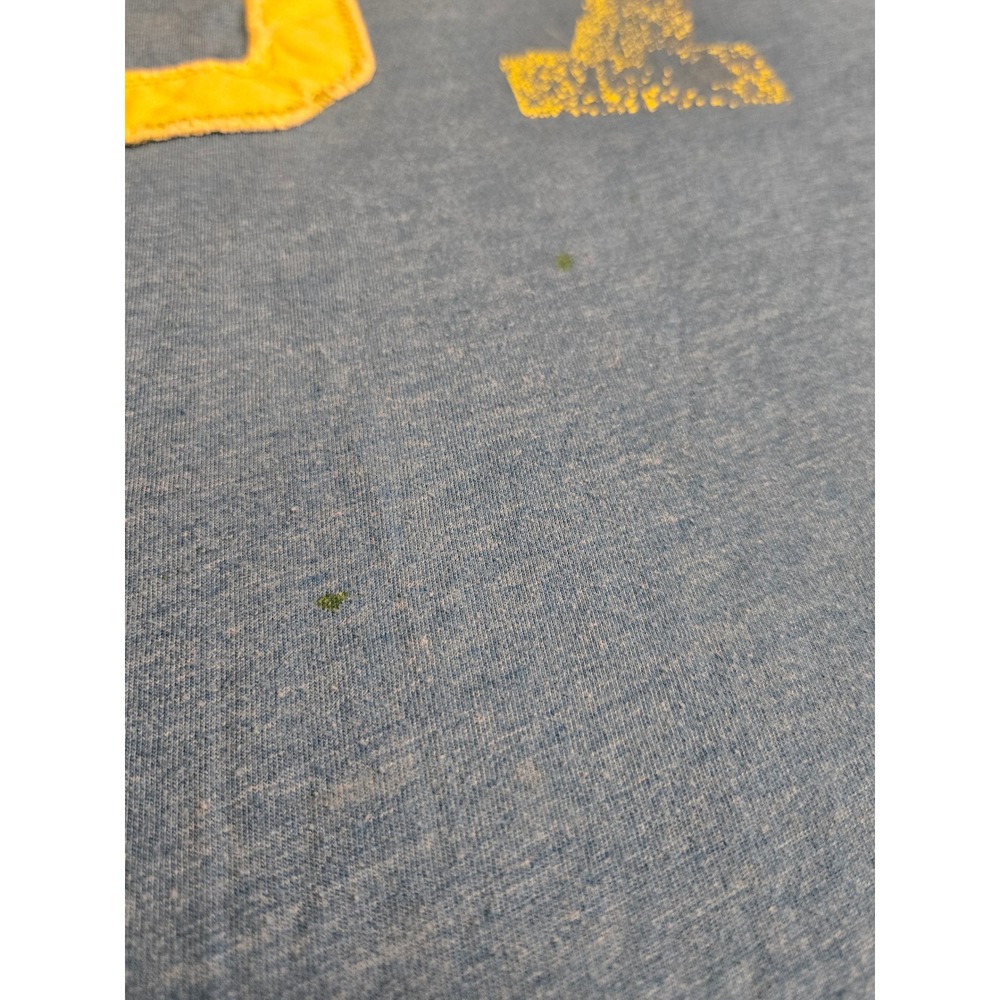 Aeropostale Graphic Tee Mens Medium Blue Fair Distressed 87 Logo T-Shirt - Picture 3 of 5